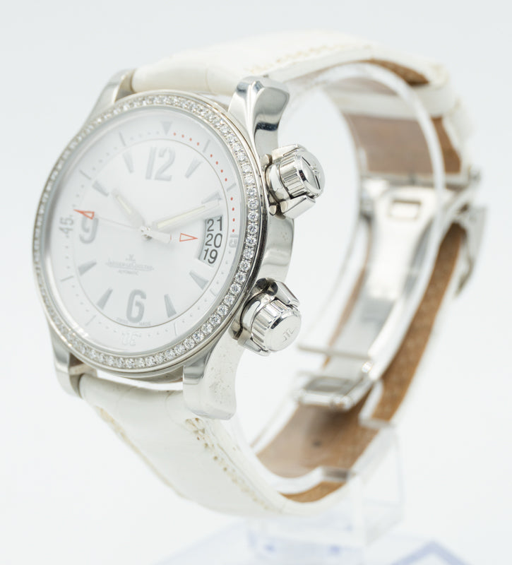 SOLD - Jaeger LeCoultre Master Compressor 148.8.60 Stainless Steel White Dial 37mm