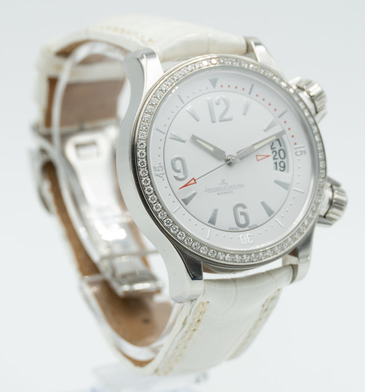 SOLD - Jaeger LeCoultre Master Compressor 148.8.60 Stainless Steel White Dial 37mm