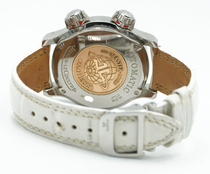 SOLD - Jaeger LeCoultre Master Compressor 148.8.60 Stainless Steel White Dial 37mm