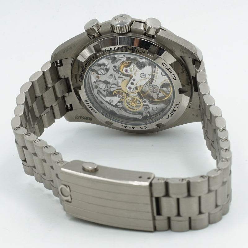 SOLD - 8/31/22 - Omega Canopus Gold Speedmaster Moonwatch 310.60.42.50.02.001 B&P 18k Bracelet
