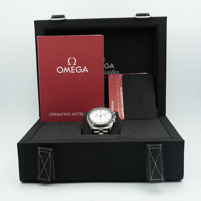 SOLD - 8/31/22 - Omega Canopus Gold Speedmaster Moonwatch 310.60.42.50.02.001 B&P 18k Bracelet