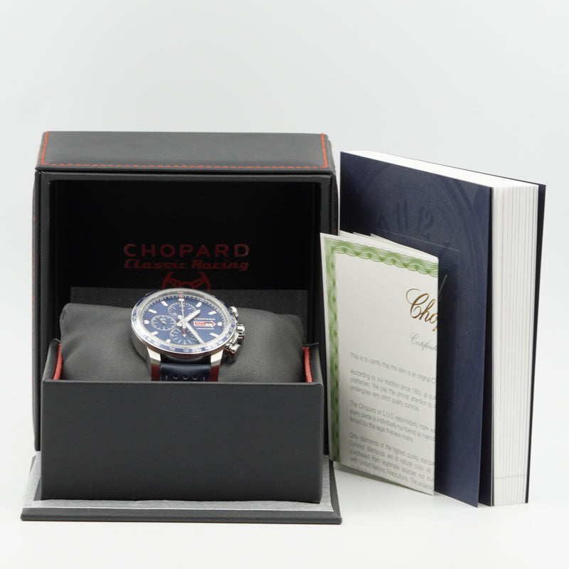 SOLD - Chopard Mille Miglia GTS Azzurro Chronograph Limited Edition 168571-3007