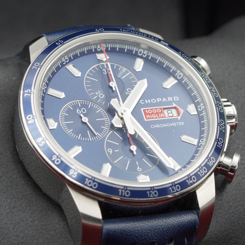 SOLD - Chopard Mille Miglia GTS Azzurro Chronograph Limited Edition 168571-3007