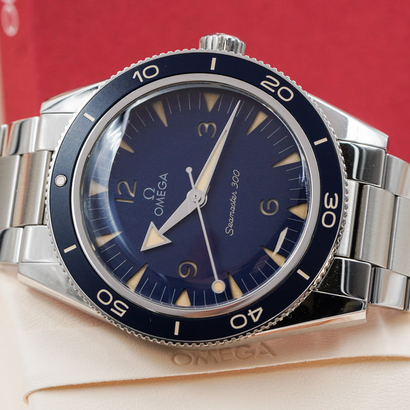 SOLD - Omega Seamaster 300 Heritage '57 Blue Dial 234.30.41.21.03.001 B&P 2023