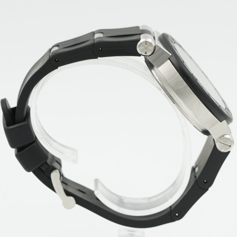 SOLD - Bvlgari Diagono DG42SVCH Stainless Steel Black Dial 42mm