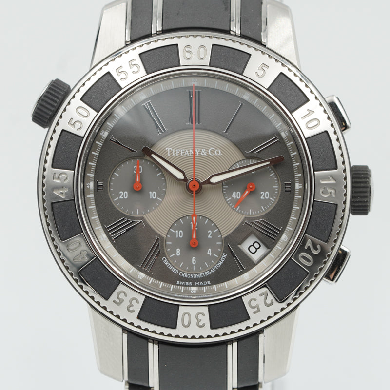SOLD - 10/09/23 - Tiffany & Co. Mark T-57 Chronograph Stainless Steel & Rubber