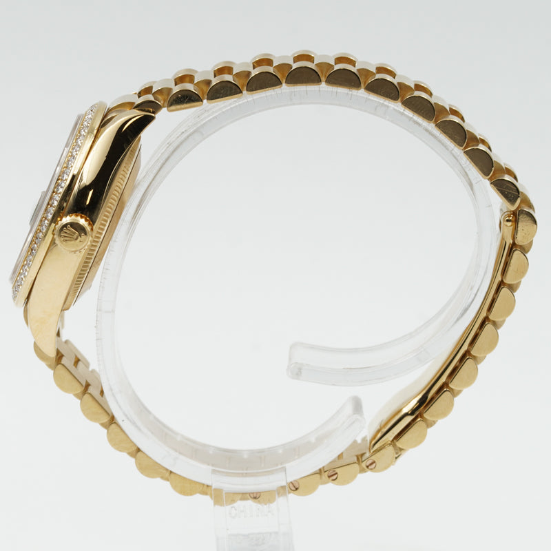 SOLD - 10/6/23 - Rolex Datejust 278288RBR Yellow Gold and Diamonds Green Dial '22 B&P