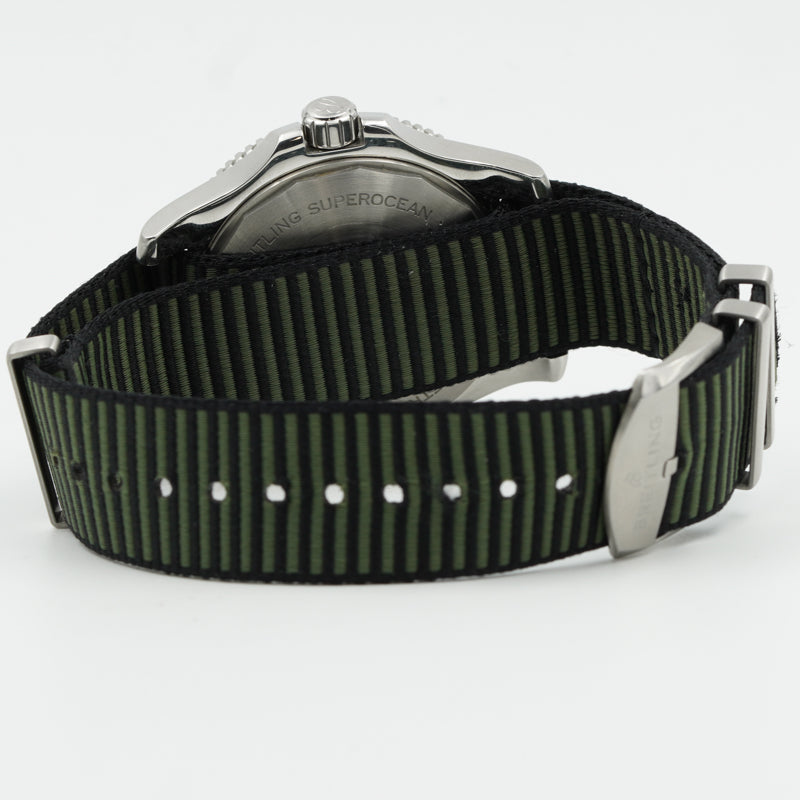 SOLD - Breitling Superocean 44mm Outerknown Green Dial A17367A11L1W1 B&P