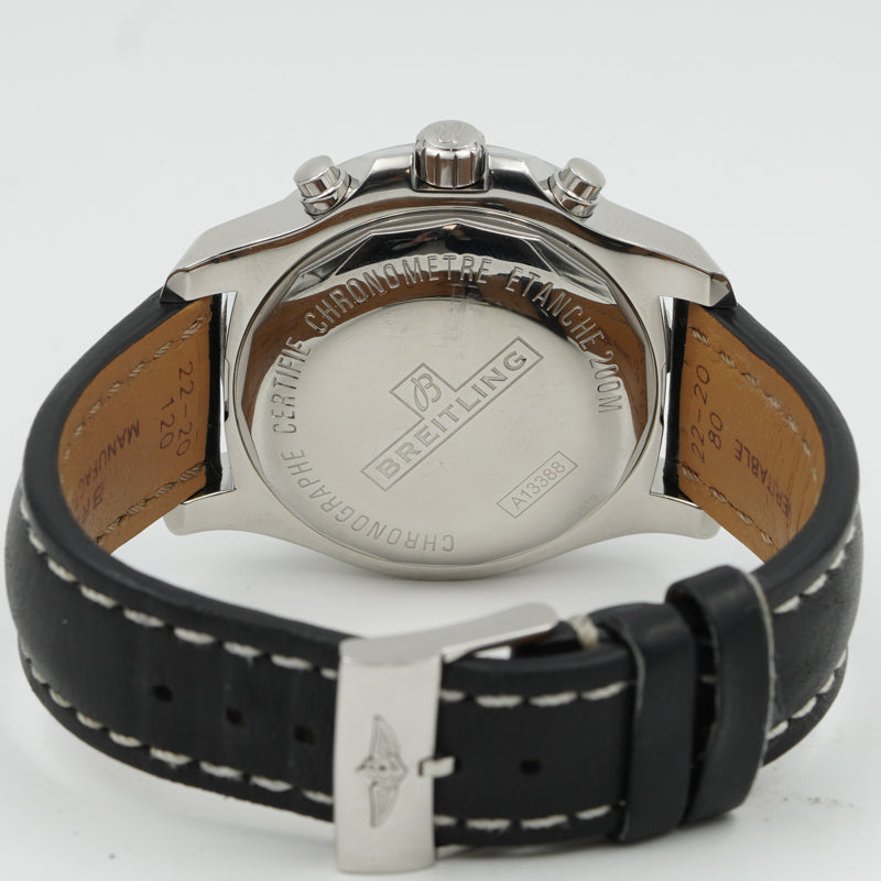 SOLD - Breitling Colt Black Dial Chronograph B&P A1338811/BD83