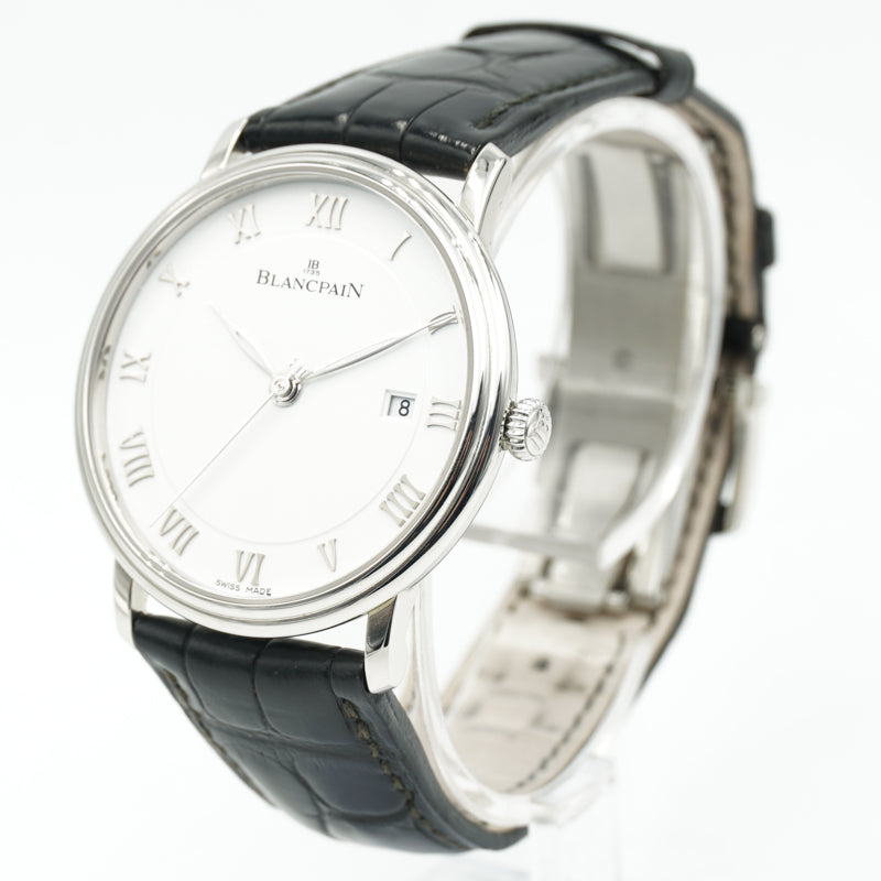 SOLD - 8/28/23 - Blancpain Villeret Ultraplate 6651 1127 55B White Dial 40mm