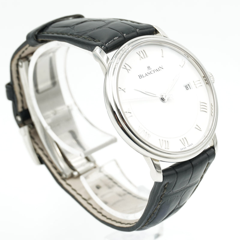 SOLD - 8/28/23 - Blancpain Villeret Ultraplate 6651 1127 55B White Dial 40mm