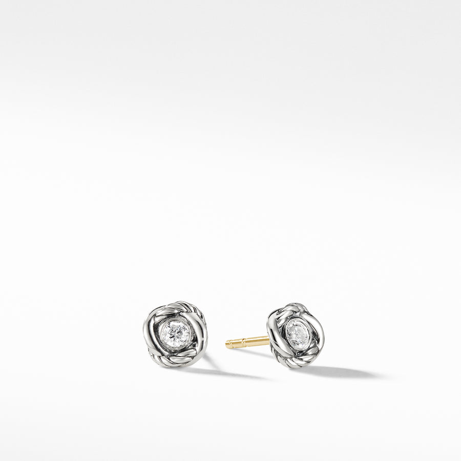 David Yurman Infinity Earrings with Diamonds- E09689 SSADI