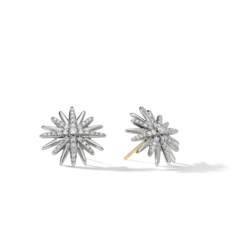 David Yurman Starburst Stud Earrings with Pave Diamonds- E16432DSSADI