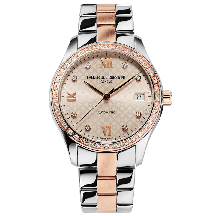 Frederique Constant Ladies Automatic Rose Gold-Plated Stainless Steel Watch - FC-303LGD3BD2B