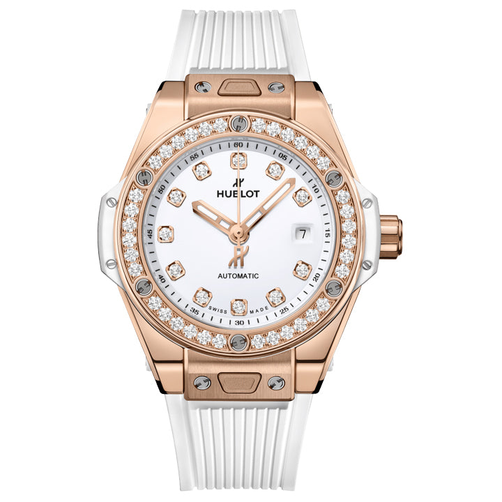 Hublot Big Bang One Click King Gold White Diamonds 33mm - 485.OE.2210.RW.1204