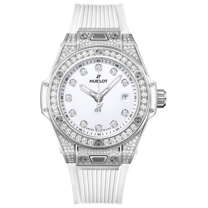 Hublot Big Bang One Click Steel White Diamond Pave 33mm - 485.SE.2210.RW.1604