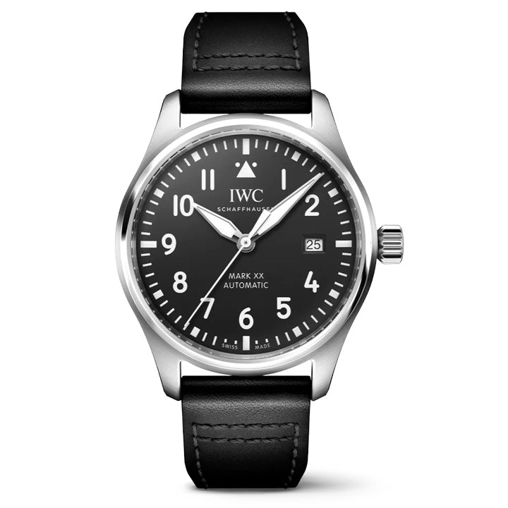 IWC Pilot's Watch Mark XX on Black Leather Strap - IW328201