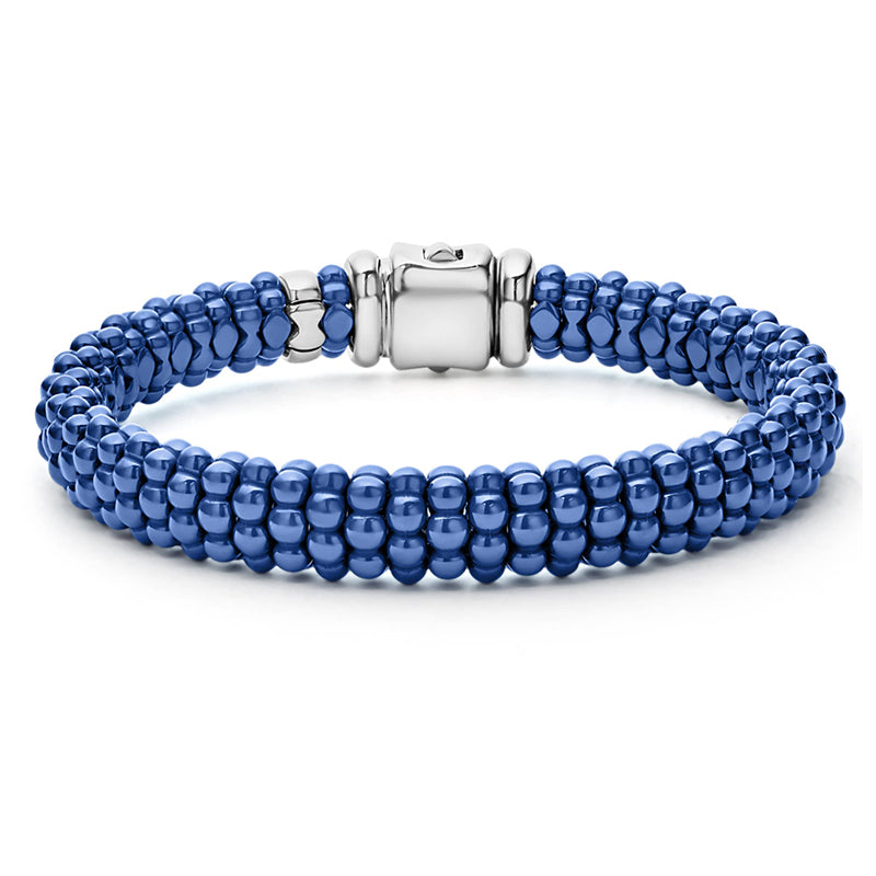 Lagos Blue Ultramarine Caviar Ceramic Beaded Bracelet- 05-81017-CL6