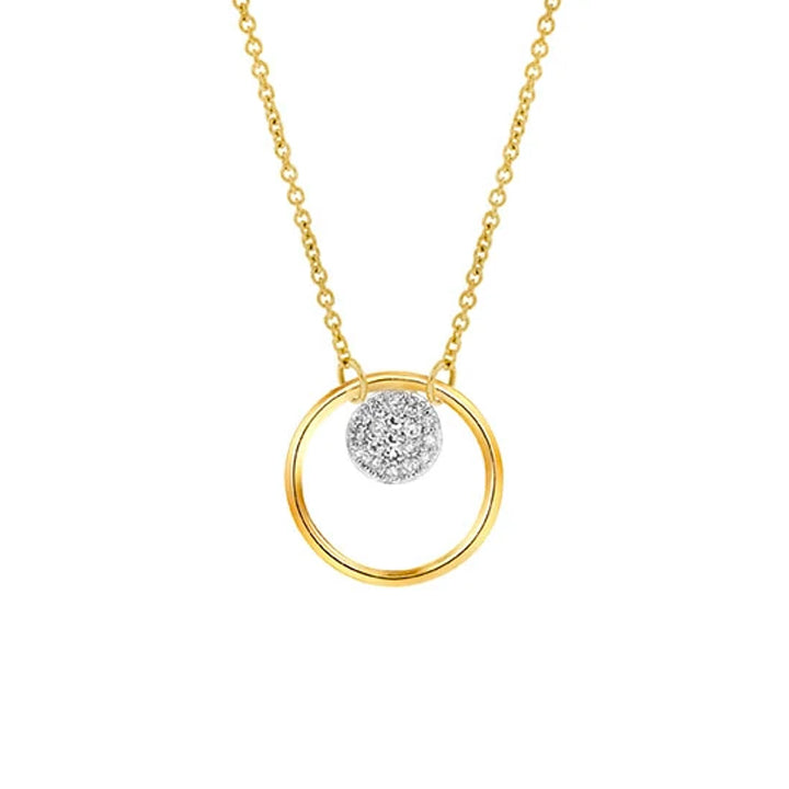 Phillips House 14k Yellow Gold Diamond Infinity Loop Necklace - N1704DY