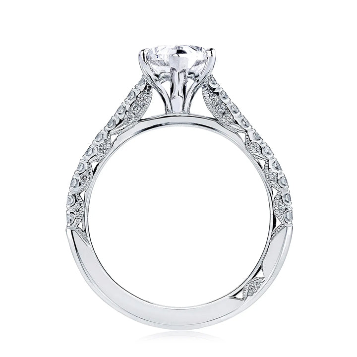 Tacori Platinum Petite Crescent Marquise Solitaire Engagement Ring- HT2546MQ10X5