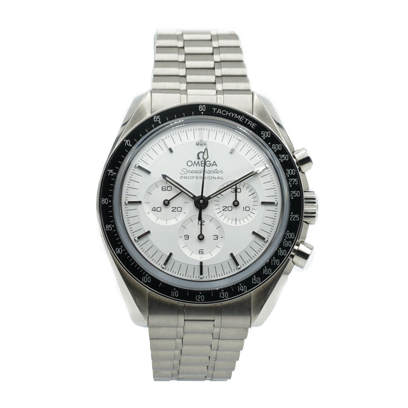 SOLD - 8/31/22 - Omega Canopus Gold Speedmaster Moonwatch 310.60.42.50.02.001 B&P 18k Bracelet