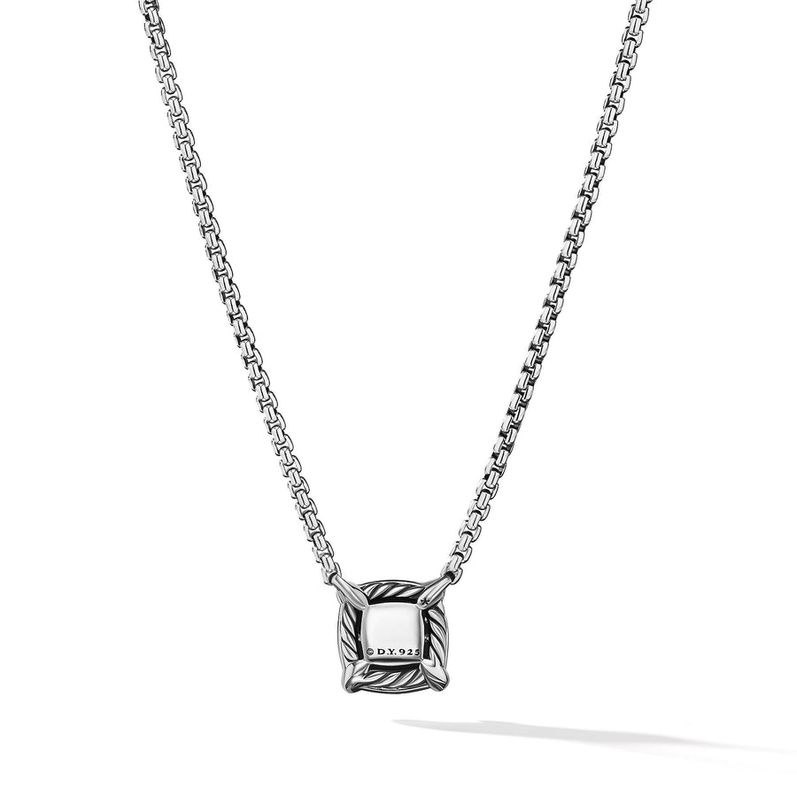 David Yurman Petite Chatelaine Pave Bezel Pendant Necklace with Amethyst and Diamonds- N14202DSSAAMDI18