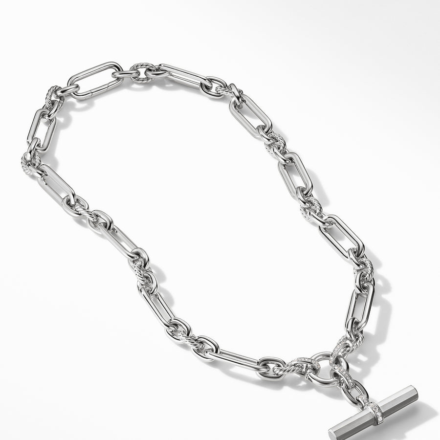David Yurman Lexington Chain Necklace with Diamonds - N16699DSSADI