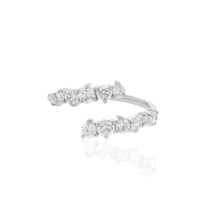 Phillips House 14K White Gold Diamond Enchanted Open Wrap Ring - R1502DY