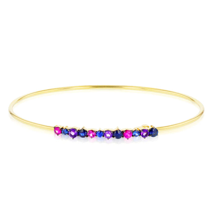 Phillips House 14K Yellow Gold Long Dusk Enchanted Wire Strap Bracelet- B1502DSKY
