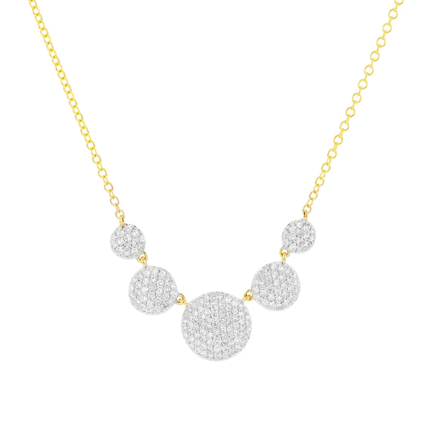 Phillips House 14K Yellow Gold 0.71ctw Diamond Graduated Infinity Station Necklace- N1735DY