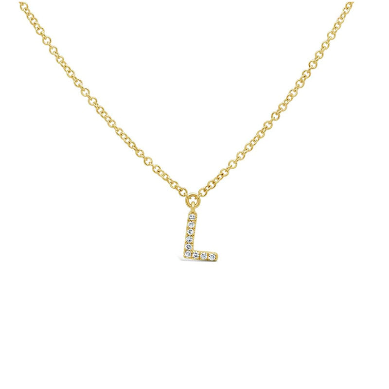 14k Gold 0.04ctw Diamond Initial Necklace- SC55007904