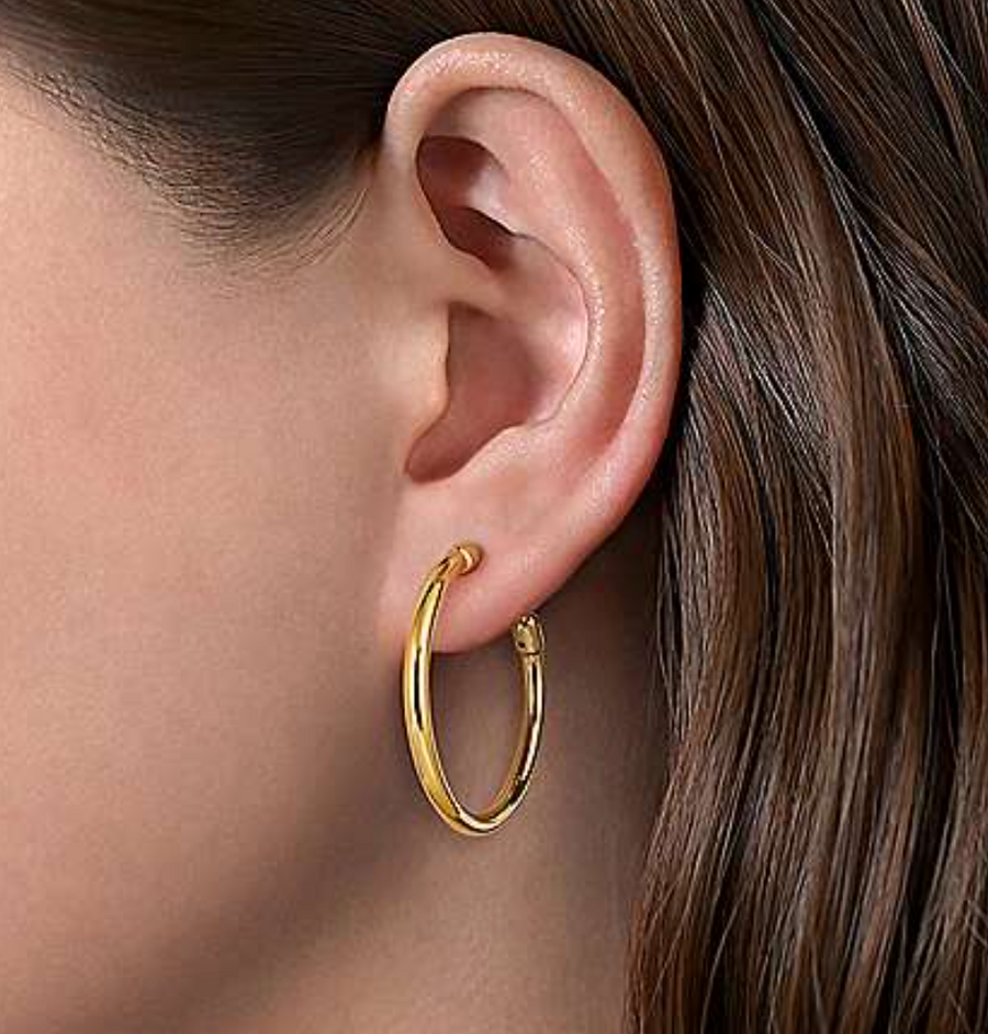 Gabriel & Co. 14K Yellow Gold 30mm Polished Classic Hoop Earrings- EG14098Y4JJJ