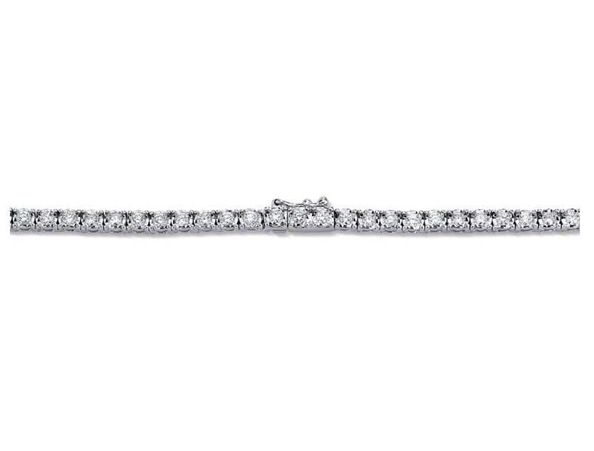 Moyer Collection 14k White Gold 3.96ctw Diamond Tennis Necklace- MFJ396WG