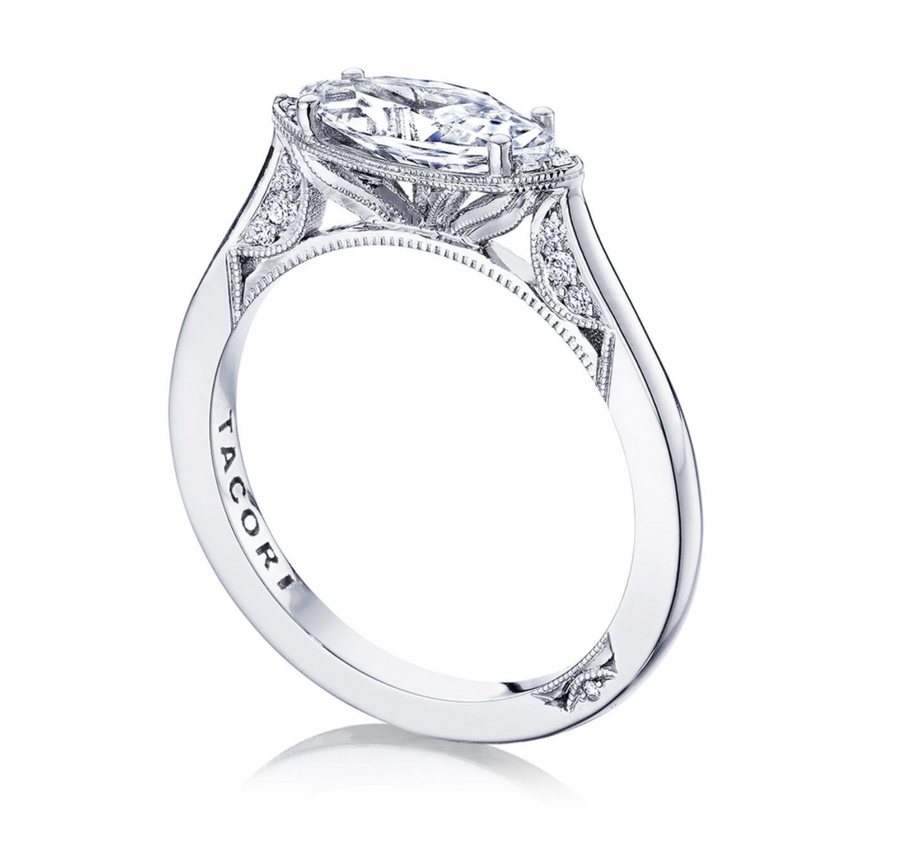 Tacori 18K Marquise East-West Solitaire Engagement Ring- 2654MQ10x5