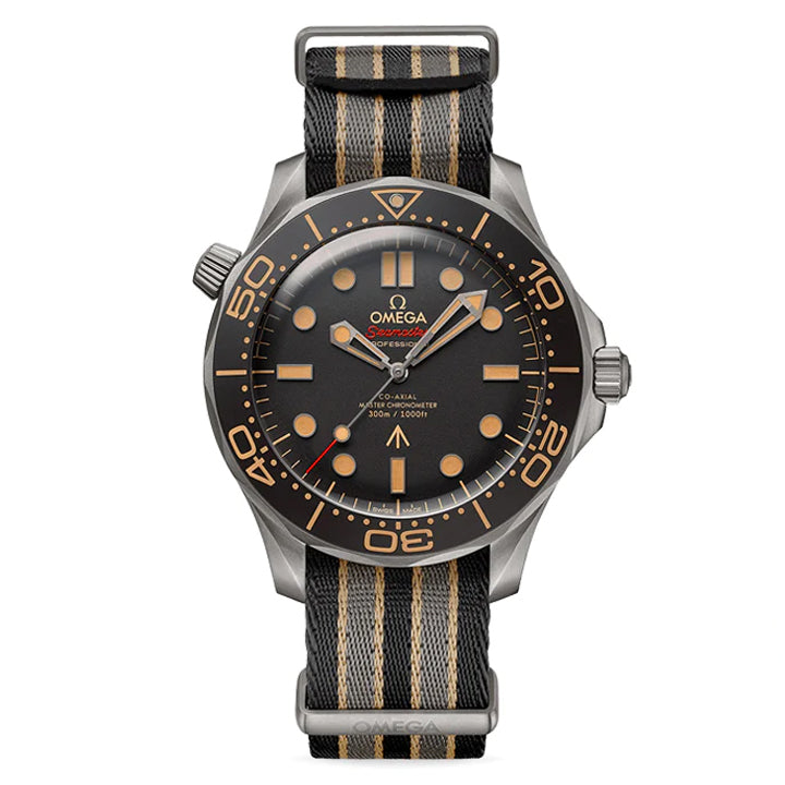 Omega Seamaster Diver 007 Edition Titanium on NATO Strap -  210.92.42.20.01.001