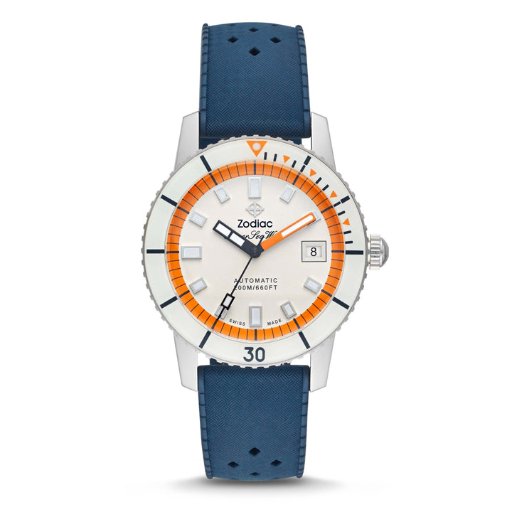 Zodiac Super Sea Wolf Automatic Blue Rubber Watch - ZO9270