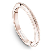 Matching Atelier band in Rose gold with a knife edge
