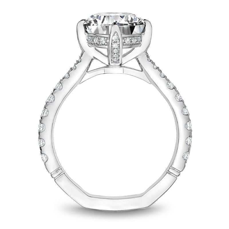 Noam Carver Platinum Round Brilliant Diamond Engagement Ring Semi-Mounting -  A014-01WZ-FCYA