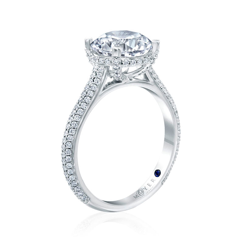 Moyer Collection 18k White Gold Solitaire Engagement Ring - 364438