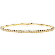 Christopher Designs tennis bracelet with 0.25cttw. GSI2 round cut diamonds set in 14K yellow gold.