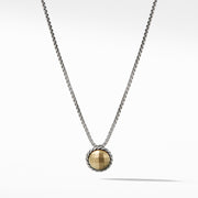 Sterling silver and 18-karat yellow goldFaceted Gold Dome, Pendant, 8mm diameterBox chain, 1.25mm