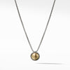 Sterling silver and 18-karat yellow goldFaceted Gold Dome, Pendant, 8mm diameterBox chain, 1.25mm