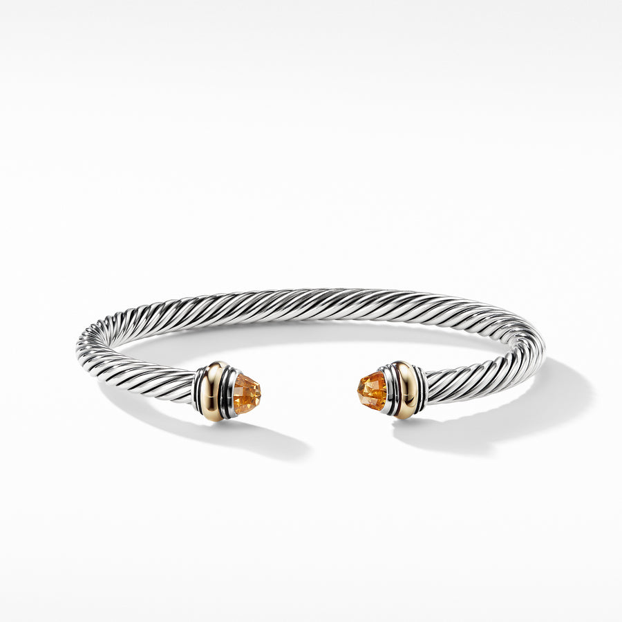 David Yurman Cable Classic Bracelet with Citrine and Gold - B12381S4ACI
