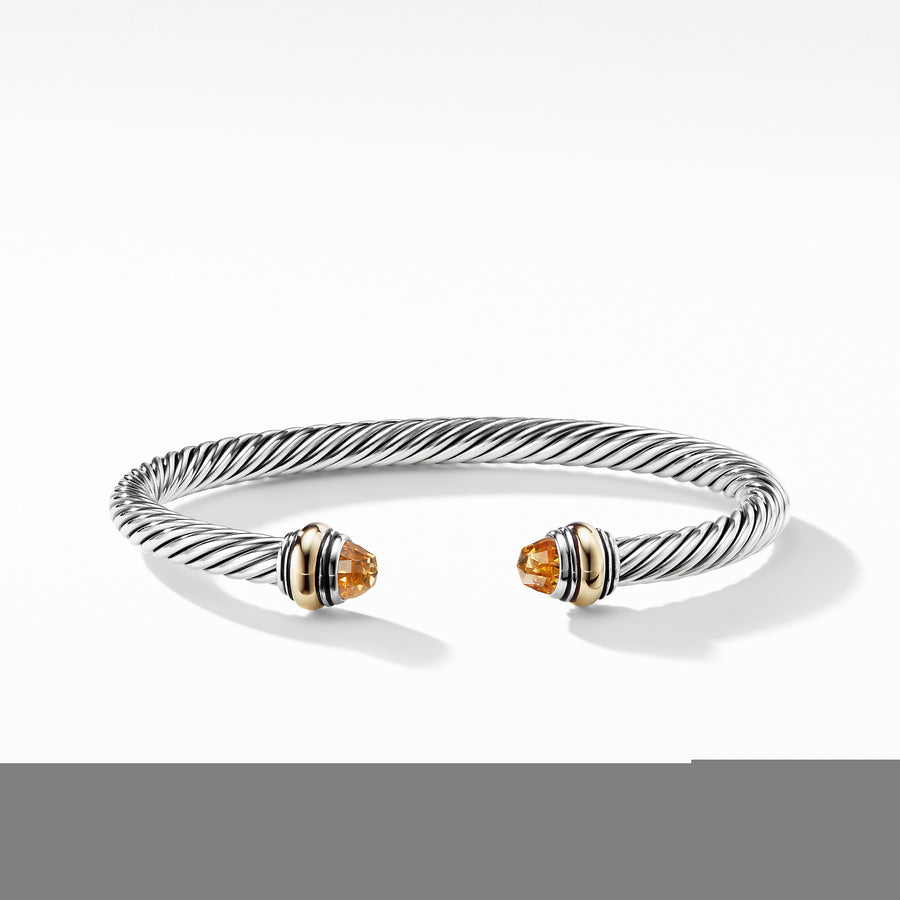 David Yurman Cable Classic Bracelet with Citrine and Gold - B12381S4ACI