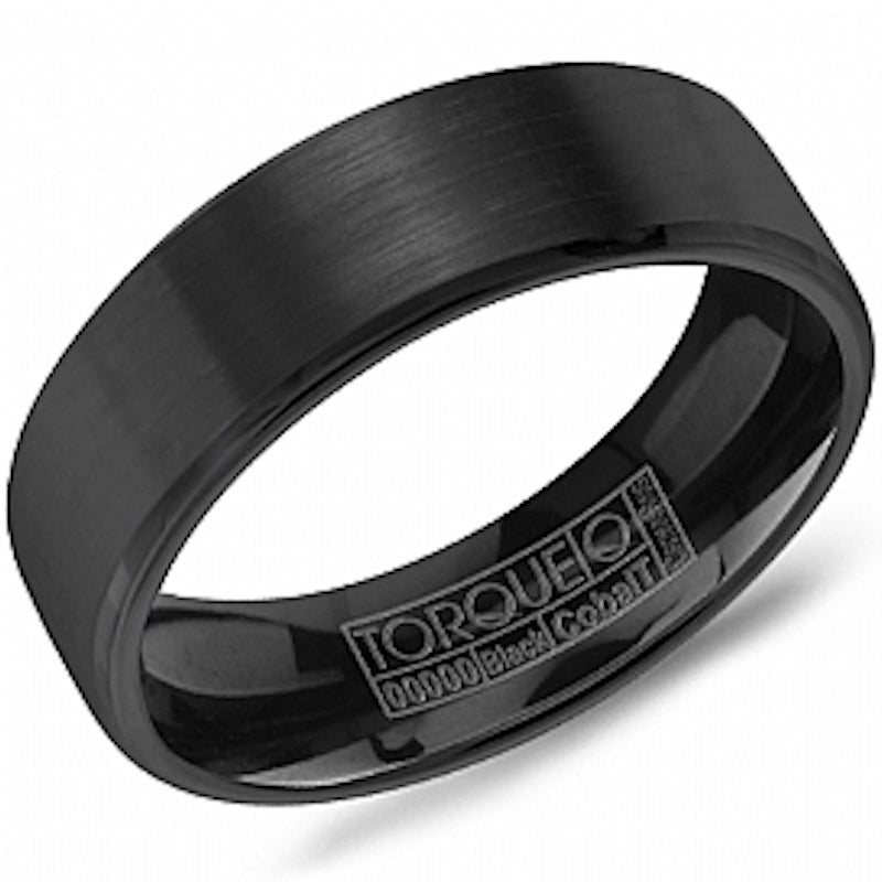 BLACK COBALT TORQUE 7MM SATIN FINISHED BAND SIZE 10 #266585