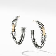 Sterling silver with 18-karat yellow gold ���  ��� Earring, 34.5mm diameter