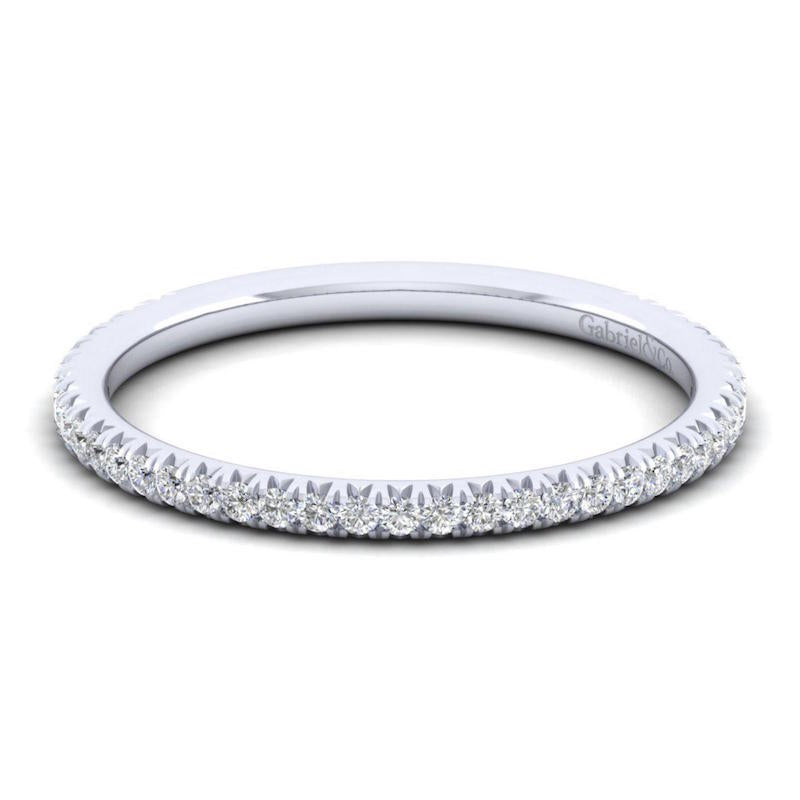 14k White Gold Diamond Anniversary Band