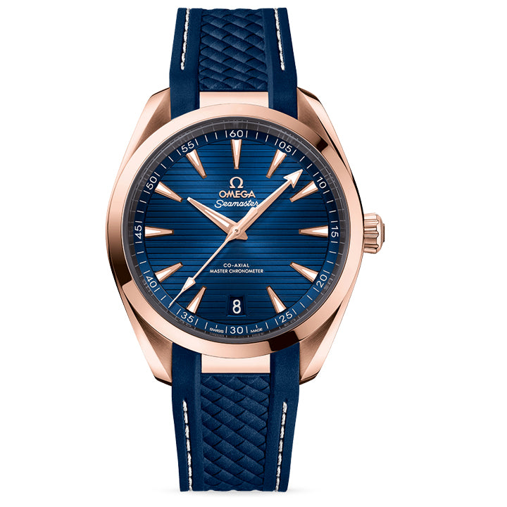 Omega Seamaster Aqua Terra 150M Sedna™ Gold on Rubber Strap - 220.52.41.21.03.001