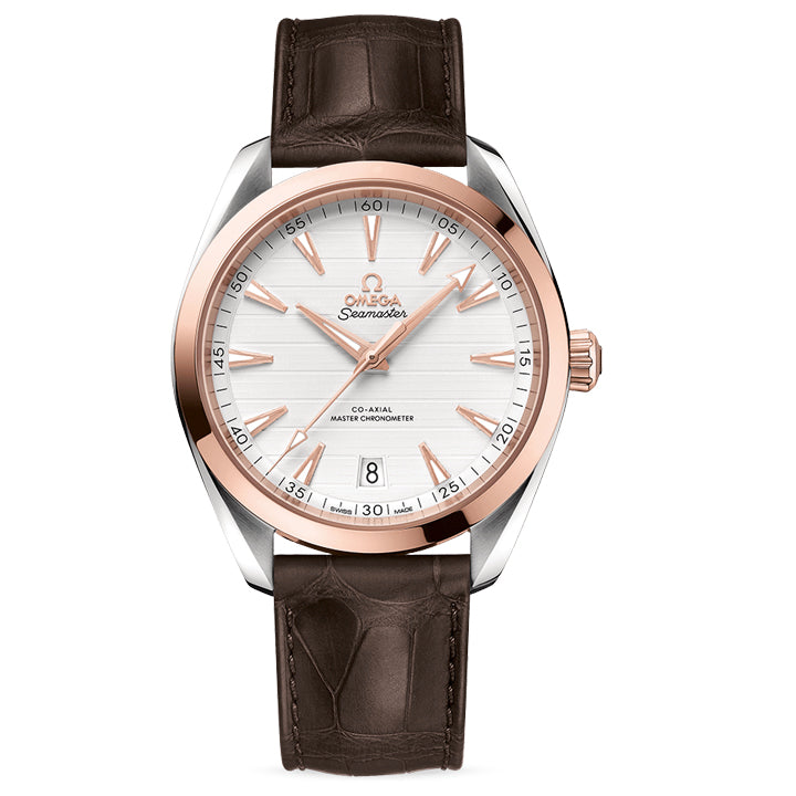 Omega Seamaster Aqua Terra 150M Sedna™ Gold on Leather Strap - 220.23.41.21.02.001