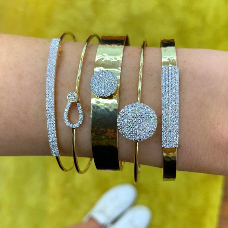Phillips House 14K Yellow Gold 0.59ctw Wire Affair Long Strap Bracelet- B0116DY